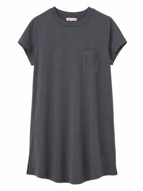 Lou & Grey for LOFT Charcoal Gray T-Shirt Dress Size M